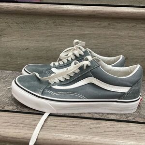 Vans Classic Gray and White Sneakers